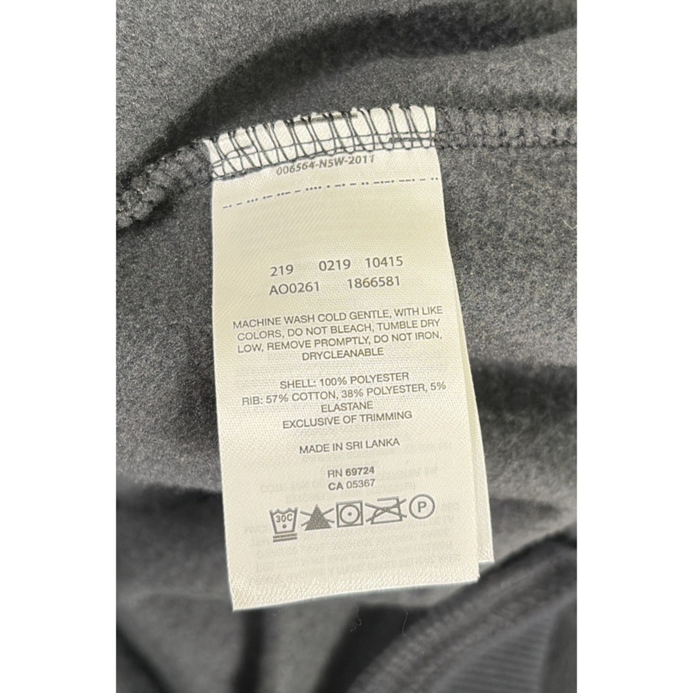 Columbia Black & White Color Block Fleece Hoodie Size Large With Logo Charity - Picture 7 of 10